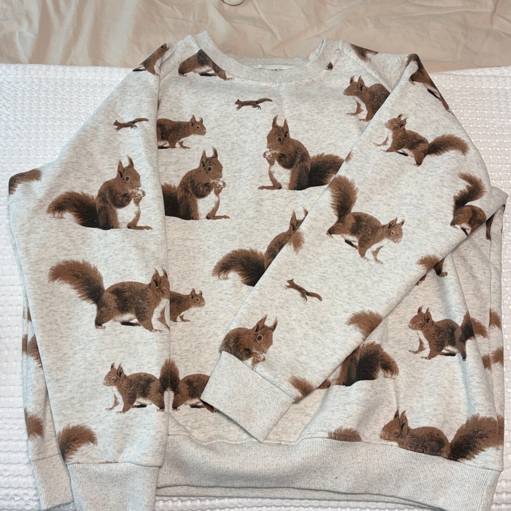 Squirrel Print Sweatshirt